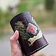 Стакан кожаный с крышкой для кубов "Living City" - Dice cup. Настольные игры. 2D20 ✦ Кладовая Артефактов ✦. Ярмарка Мастеров.  Фото №4