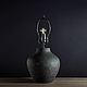 Заказать Настольная керамическая лампа Rustic black. Lova-ceramics. Ярмарка Мастеров. . Настольные лампы Фото №3