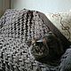 Order Plaid knitted big blanket blanket Large braids handmade. Knit for you (Irina). Livemaster. . Blankets Фото №3