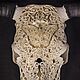 'Caligo' skull of a bull with openwork carving, butterfly, owl butterfly, Interior masks, Moscow,  Фото №1