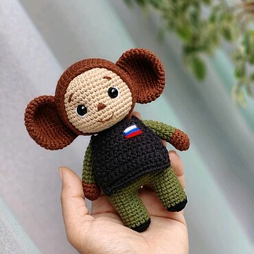 Чебурашка военный талисман. . Куклы и игрушки ручной работы - Ярмарка Мастеров Куклы и игрушки ручной работы. Ярмарка Мастеров - ручная работа Чебурашка военный талисман. Handmade.
