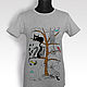 Cat tree t shirt. T-shirts. decades. Online shopping on My Livemaster.  Фото №2