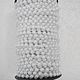 Perla de hilo de 6 mm blanco en el hilo, , Stavropol,  Фото №1