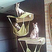 Зоотовары ручной работы. Ярмарка Мастеров - ручная работа Casita para gatos de pared. Handmade.