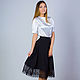 Skirt with French lace, elegant skirt, MIDI skirt, Skirts, Kaliningrad,  Фото №1