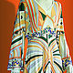 Order Knit-wear dress with kimono sleeve 'Magic geometry'. Lana Kmekich (lanakmekich). Livemaster. . Dresses Фото №3