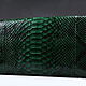 Women's clutch made of genuine python leather IMP0032G. Clutches. CrocShop. Online shopping on My Livemaster.  Фото №2