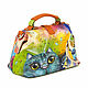 A small bag 'Summer and the cat'. Valise. Pelle Volare. My Livemaster. Фото №6