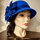 Felted hat ' Blue wave'. Hats1. Oksana Moleva. Online shopping on My Livemaster.  Фото №2