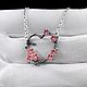 Подвеска Сакура в сердце с эмалью и фианитами (с цепочкой). Подвеска. NOUN JEWELRY. Ярмарка Мастеров.  Фото №4