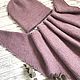 Комплект Шапка+Платок "Lavender melange". Комплекты головных уборов. Ganskaia.. Ярмарка Мастеров.  Фото №4