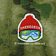 patch SHEREGESH - hat (ski resort in the Kemerovo region) Beloretskiy stripe. Patch. Chevron. Patch. Embroidery. logo. logo. design. Chevrons. Patches. Stripe. Buy patch.
