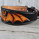 Order Leather dog collar 'Bat'. Narmo leather workshop.. Livemaster. . Dog - Collars Фото №3