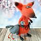 Soft toys: The Fox and goose. Stuffed Toys. JuliaCrochetToys. Online shopping on My Livemaster.  Фото №2