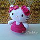 Hello Kitty амигуруми в розовом платье. Мини фигурки и статуэтки. Sonbahar. Ярмарка Мастеров.  Фото №5