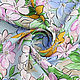 Итальянская плательная вискоза цветы. Ткани. Магазин тканей Модный принт. Интернет-магазин Ярмарка Мастеров.  Фото №2