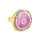 Ring with pink quartz large ring with a stone, 'fortune'. Rings. Irina Moro. My Livemaster. Фото №6