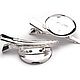 Universal pin-base for brooch (silver) 4,5 cm, Thailand, Blanks for jewelry, Izhevsk,  Фото №1