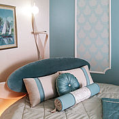Для дома и интерьера handmade. Livemaster - original item Bedspread for a round bed with cushions. Handmade.