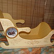 Сувениры и подарки handmade. Livemaster - original item Large sleigh for the Snow Queen. Handmade.