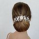 Wedding jewelry for the hair 'Rose ivory '. Hair Decoration. darina-lb. My Livemaster. Фото №5