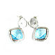 Order Blue earrings with pendants,silver earrings cubic zirconia drops. Irina Moro. Livemaster. . Earrings Фото №3