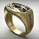 Кольцо из золота 585 Сотворение Адама j-0.005. Кольца. FANTASY JEWELS. Интернет-магазин Ярмарка Мастеров.  Фото №2