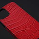 Case for any iPhone model made of crocodile skin IMA8002R2. Case. CrocShop. Online shopping on My Livemaster.  Фото №2