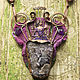 "Mallow Fairy" колье-кулон. Колье. Julia Chernopazova Art Jewelry. Ярмарка Мастеров.  Фото №4