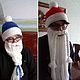 Новогодняя шапка для Деда Мороза, с бородой на липучке, Шапки, Междуреченск,  Фото №1