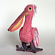 Soft toy, Pelican, felt toy, gift to a woman. Stuffed Toys. izergil. My Livemaster. Фото №5