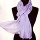 Order Silk scarf lilac women's spring demi-season silk scarf. Silk scarves gift for Womans. Livemaster. . Scarves Фото №3