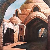 Картины и панно handmade. Livemaster - original item Picture: Bukhara.Trading dome.. Handmade.