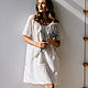 Cambric nightgown Lilit milky white, Nightdress, Moscow,  Фото №1