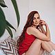 Женские красные трусы из конопли бикини. Трусы. Uzor Wear. Ярмарка Мастеров.  Фото №5
