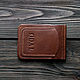 Leather Money Clip - Coffee. Clamps. odalgoods (odalgoods). My Livemaster. Фото №4