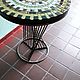 Order TABLES: Wrought iron table with mosaic 'Etna'. Marjana. Livemaster. . Tables Фото №3