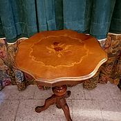 Винтаж handmade. Livemaster - original item Vintage furniture: Vintage table with marquetry. Italy. Handmade.