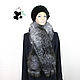 Order Chic fur boa scarf made of Finnish black and brown Fox fur. VN-13. Mishan (mishan). Livemaster. . Collars Фото №3