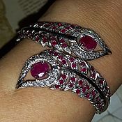 Украшения handmade. Livemaster - original item Bracelet with natural rubies. Handmade.