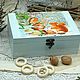 Tea box for needlework 3 compartments winter, Box, Moscow,  Фото №1