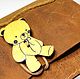 Заказать Визитница картхолдер кожа crazy horse Детский кошелек девочки Мишка. Personalized gifts Bags & backpacks (bobrovajahatka). Ярмарка Мастеров. . Обложки Фото №3