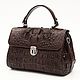 Сумка женская из кожи крокодила IMA0824VK1. Классическая сумка. CrocShop товары из экзотической кожи. Ярмарка Мастеров.  Фото №7