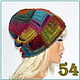 Заказать Шапки "Azteca" 54,  90 (шапка вяз, шапка квадрат). Ирина(shvilinka.knit). Ярмарка Мастеров. . Шапки Фото №3