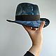 Fedora 'Agent S' felt hand-dyed hat. Hats1. Felt Hats Shop. My Livemaster. Фото №6