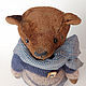 Мишка тедди Бенджамин 28 см. Мишки Тедди. Handsewing.toys (Ирина). Интернет-магазин Ярмарка Мастеров.  Фото №2