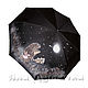 Women's folding umbrella automatic black umbrella-cane Hedgehog in the fog. Umbrellas. BelkaStyle. Online shopping on My Livemaster.  Фото №2