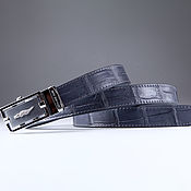 Аксессуары handmade. Livemaster - original item Genuine crocodile leather women`s belt, width 2.5cm IMA3000E. Handmade.
