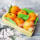 Caja de jabón de mandarinas conjunto hecho a mano como regalo de año Nuevo, Soap, Moscow,  Фото №1