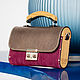 Women's bag made of leather and wood Fuksia, Classic Bag, St. Petersburg,  Фото №1